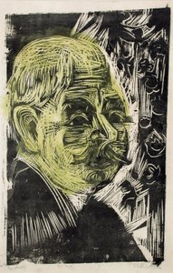 スペングラー博士の肖像、1919 作： Ernst Ludwig Kirchner