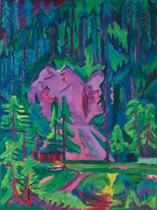 ワイルドボーデンの採石場。ワイルドボーデン近くの採石場、1923年頃 作： Ernst Ludwig Kirchner