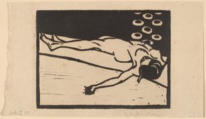 リクライニングヌード 作： Ernst Ludwig Kirchner