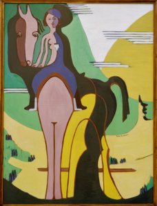 女曲馬師 作： Ernst Ludwig Kirchner