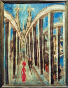 ケルン近くのライン橋 作： Ernst Ludwig Kirchner