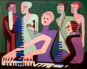 ピアノの歌手 作： Ernst Ludwig Kirchner