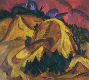 エンガディンの砂丘 作： Ernst Ludwig Kirchner