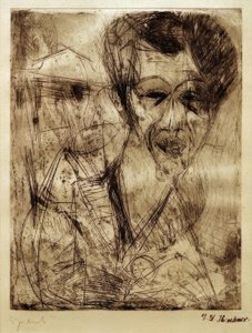 自画像（ドローイング） 作： Ernst Ludwig Kirchner