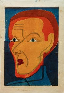 自画像 作： Ernst Ludwig Kirchner