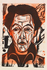 自画像、1926 年。 作： Ernst Ludwig Kirchner