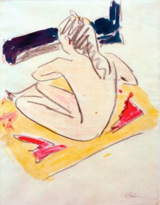 着席フレンチ 作： Ernst Ludwig Kirchner