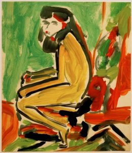 白い顔をしたフランチャイ 作： Ernst Ludwig Kirchner