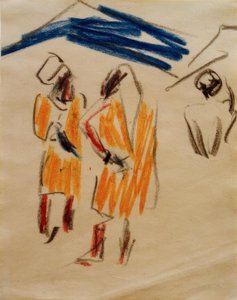 2つのモロッコのスケッチ 作： Ernst Ludwig Kirchner