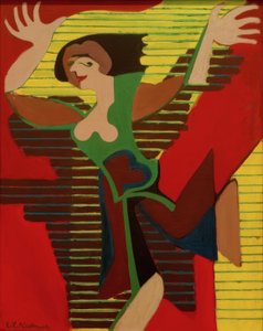 ジャンプダンサー。グレト・パルッカ 作： Ernst Ludwig Kirchner
