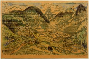 Stafelalp mit Tinzenhorn 作： Ernst Ludwig Kirchner