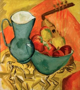 水差しのある静物 作： Ernst Ludwig Kirchner