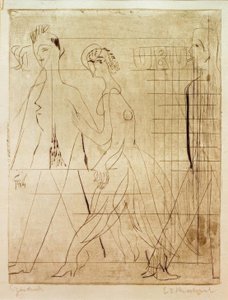 ストリートシーン 作： Ernst Ludwig Kirchner