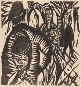 雨上がりの街並み 作： Ernst Ludwig Kirchner