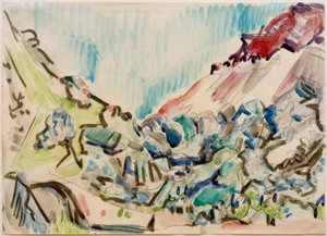 ダボスのスピーチセクション 作： Ernst Ludwig Kirchner