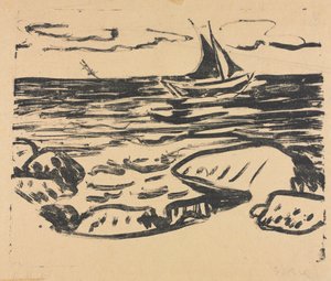 スターベルク近くの海 作： Ernst Ludwig Kirchner