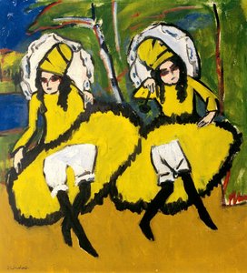 二人のダンサー、1910-1911 作： Ernst Ludwig Kirchner