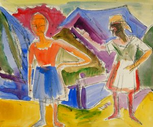 2つの数字。 2つの数字、 作： Ernst Ludwig Kirchner