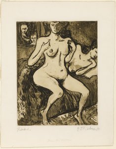二人の姉妹 作： Ernst Ludwig Kirchner