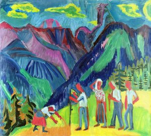 不明な画像 作： Ernst Ludwig Kirchner