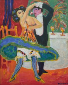 Vaudeville（英語のダンスカップル） 作： Ernst Ludwig Kirchner