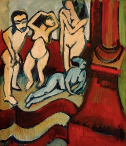 4つの木製彫刻 作： Ernst Ludwig Kirchner