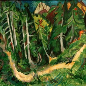 Waldschlucht Stafel 作： Ernst Ludwig Kirchner