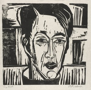 ウェーリン、正面向き 作： Ernst Ludwig Kirchner