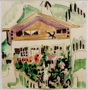 Wildbodenhaus 作： Ernst Ludwig Kirchner