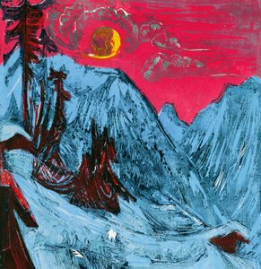 冬の月夜 作： Ernst Ludwig Kirchner