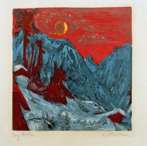 冬の口夜 作： Ernst Ludwig Kirchner