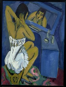 鏡の前の女 作： Ernst Ludwig Kirchner