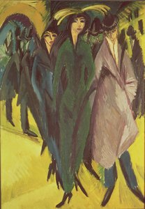 通りの女性 作： Ernst Ludwig Kirchner