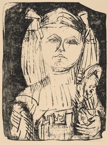 人形を持つ少女 作： Ernst Ludwig Kirchner