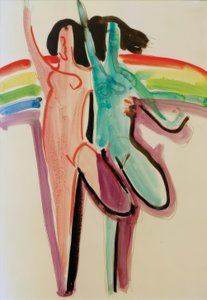 2人のダンサー 作： Ernst Ludwig Kirchner