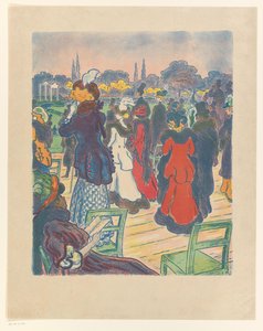 競馬場の観客 作： Ernst Matthes