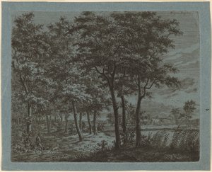薪を運ぶ百姓のいる風景 作： Ernst Willem Jan Bagelaar