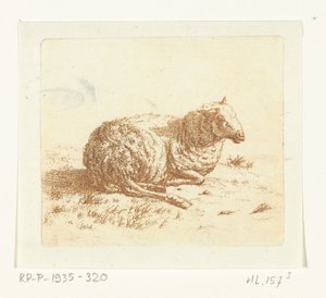 横たわる羊 作： Ernst Willem Jan Bagelaar