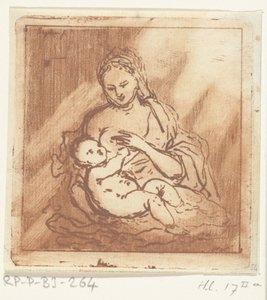 マリアはキリストに母乳を与える 作： Ernst Willem Jan Bagelaar