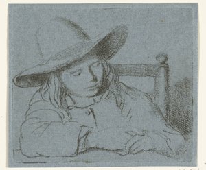 帽子をかぶって眠る少年 作： Ernst Willem Jan Bagelaar