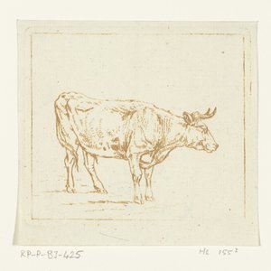 雄牛の立っている、右に 作： Ernst Willem Jan Bagelaar