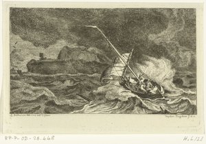 嵐の海のヨット 作： Ernst Willem Jan Bagelaar