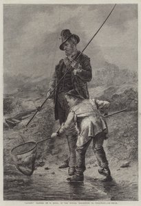 捕まえた!(彫刻) 作： Erskine Nicol