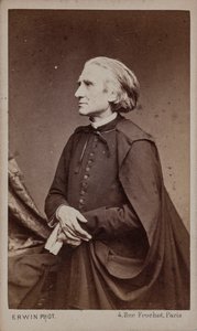 作曲家フランツ・リストの肖像 1811-1886. 作： Erwin Hanfstaengl