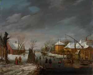 冬景色 作： Esaias I van de Velde