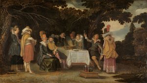 野外パーティー 作： Esaias van de Velde