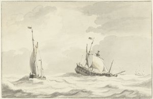 塔のある城壁の眺め 作： Esaias van de Velde