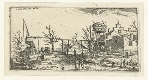 醸造所のある風景 風景（シリーズタイトル） 作： Esaias van de Velde