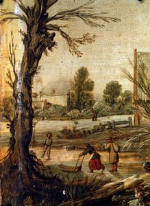 冬、17世紀 作： Esaias van de Velde