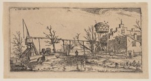 ビール工場のある風景（「風景」より 作： Esaias van den Velde I